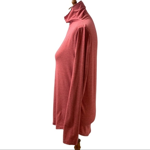 Toad & Co Micro Stripes Turtleneck Top - Picture 3 of 10